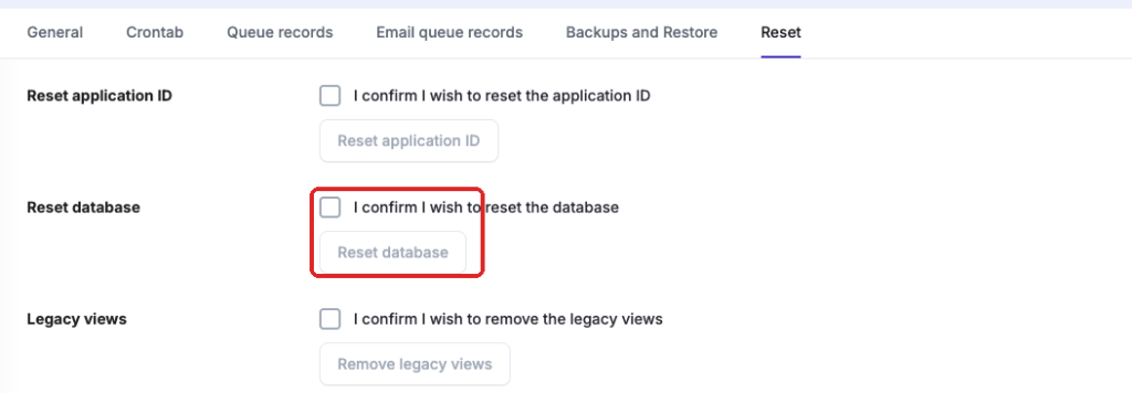 Migrating SaaS to on-premise: resetting the application ID