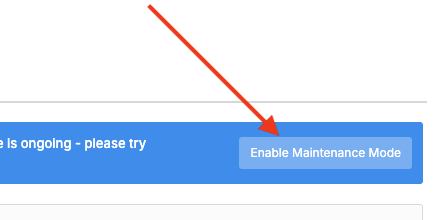 The checklist to complete before applying an update